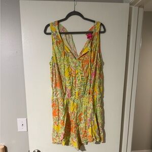 Lily Pulitzer yellow and orange dress